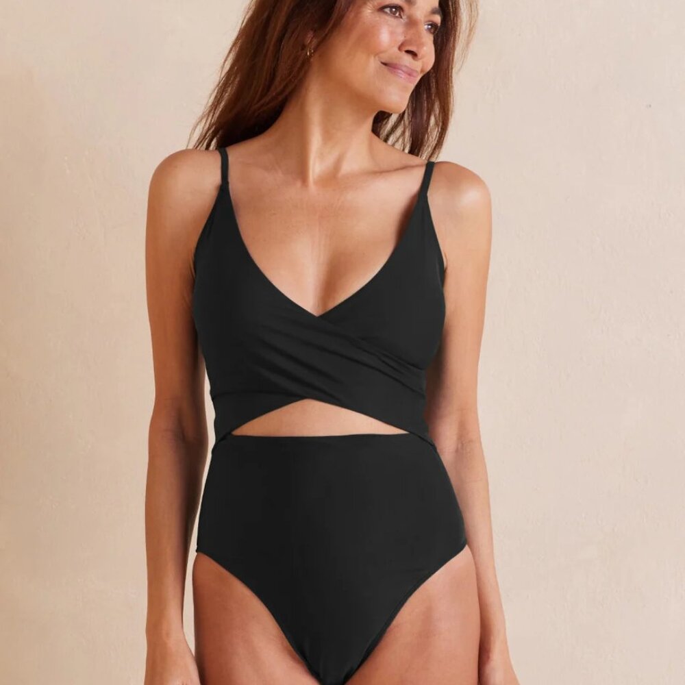 Summersalt Sea Breeze Cutout One-Piece Bathingsuit